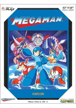 Cadre Lenticulaire 3D Plax Mega Man 6 Par Pixel Frames - Mr. X 25 x 30 CM